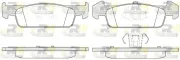 Bremsbelagsatz, Scheibenbremse Vorderachse ROADHOUSE 21540.10