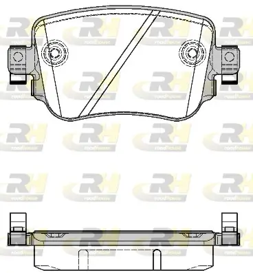 Bremsbelagsatz, Scheibenbremse Hinterachse ROADHOUSE 21549.08 Bild Bremsbelagsatz, Scheibenbremse Hinterachse ROADHOUSE 21549.08