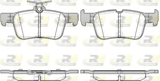 Bremsbelagsatz, Scheibenbremse Hinterachse ROADHOUSE 21551.42 Bild Bremsbelagsatz, Scheibenbremse Hinterachse ROADHOUSE 21551.42