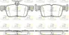 Bremsbelagsatz, Scheibenbremse Hinterachse ROADHOUSE 21551.42