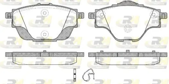 Bremsbelagsatz, Scheibenbremse Hinterachse ROADHOUSE 21557.00 Bild Bremsbelagsatz, Scheibenbremse Hinterachse ROADHOUSE 21557.00