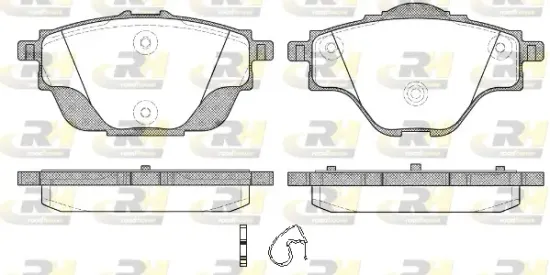 Bremsbelagsatz, Scheibenbremse Hinterachse ROADHOUSE 21557.00 Bild Bremsbelagsatz, Scheibenbremse Hinterachse ROADHOUSE 21557.00