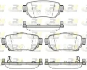 Bremsbelagsatz, Scheibenbremse Hinterachse ROADHOUSE 21582.02