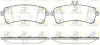 Bremsbelagsatz, Scheibenbremse Hinterachse ROADHOUSE 21594.00