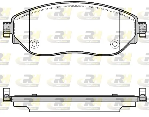 Bremsbelagsatz, Scheibenbremse Vorderachse ROADHOUSE 21617.08