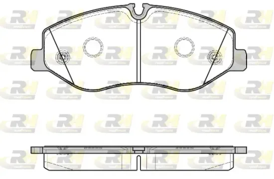Bremsbelagsatz, Scheibenbremse Vorderachse ROADHOUSE 21623.00 Bild Bremsbelagsatz, Scheibenbremse Vorderachse ROADHOUSE 21623.00