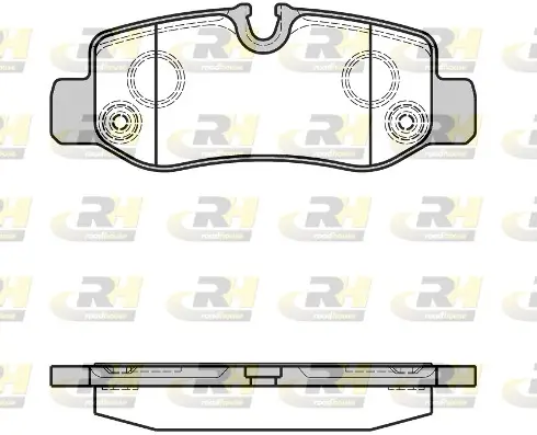 Bremsbelagsatz, Scheibenbremse Hinterachse ROADHOUSE 21624.00