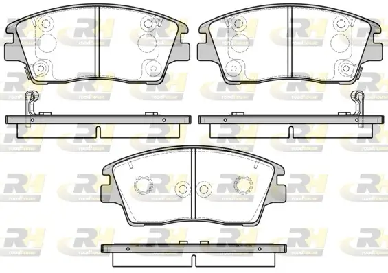 Bremsbelagsatz, Scheibenbremse Vorderachse ROADHOUSE 21676.02