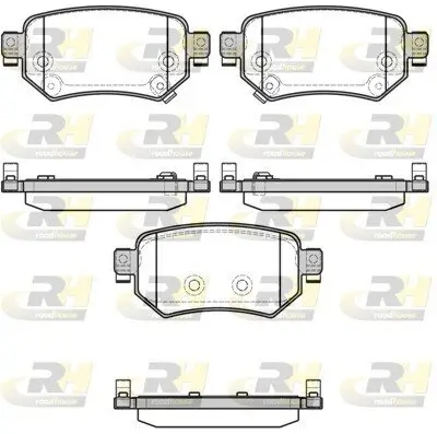 Bremsbelagsatz, Scheibenbremse Hinterachse ROADHOUSE 21682.02 Bild Bremsbelagsatz, Scheibenbremse Hinterachse ROADHOUSE 21682.02