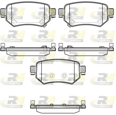 Bremsbelagsatz, Scheibenbremse Hinterachse ROADHOUSE 21682.02 Bild Bremsbelagsatz, Scheibenbremse Hinterachse ROADHOUSE 21682.02
