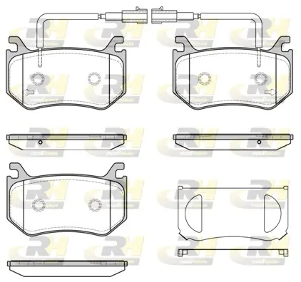 Bremsbelagsatz, Scheibenbremse Hinterachse ROADHOUSE 21715.02