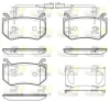 Bremsbelagsatz, Scheibenbremse Hinterachse ROADHOUSE 21715.02