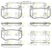 Bremsbelagsatz, Scheibenbremse Hinterachse ROADHOUSE 21715.02