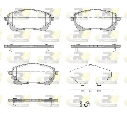 Bremsbelagsatz, Scheibenbremse ROADHOUSE 21858.02