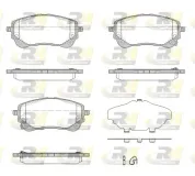 Bremsbelagsatz, Scheibenbremse Vorderachse ROADHOUSE 21858.02