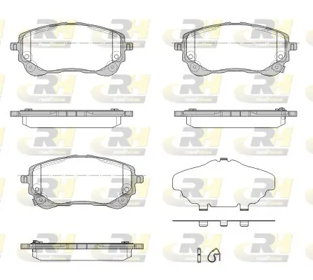 Bremsbelagsatz, Scheibenbremse Vorderachse ROADHOUSE 21858.02 Bild Bremsbelagsatz, Scheibenbremse Vorderachse ROADHOUSE 21858.02