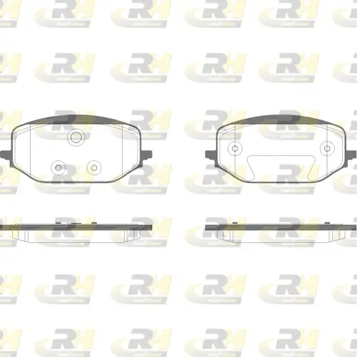 Bremsbelagsatz, Scheibenbremse Vorderachse 2. Vorderachse ROADHOUSE 21988.00