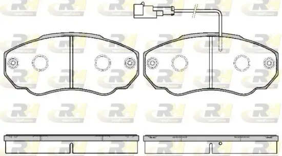 Bremsbelagsatz, Scheibenbremse Vorderachse ROADHOUSE 2960.21 Bild Bremsbelagsatz, Scheibenbremse Vorderachse ROADHOUSE 2960.21