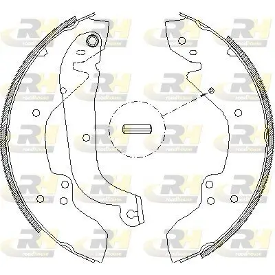 Bremsbacke Hinterachse ROADHOUSE 4056.01 Bild Bremsbacke Hinterachse ROADHOUSE 4056.01