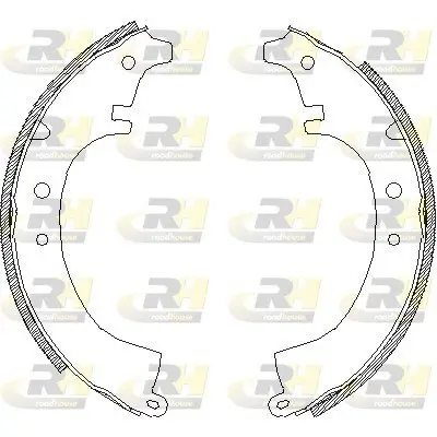 Bremsbacke Hinterachse ROADHOUSE 4087.00 Bild Bremsbacke Hinterachse ROADHOUSE 4087.00