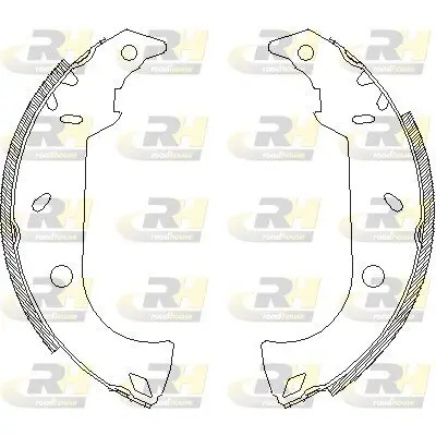 Bremsbacke Hinterachse ROADHOUSE 4180.00