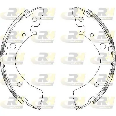 Bremsbacke Hinterachse ROADHOUSE 4367.00 Bild Bremsbacke Hinterachse ROADHOUSE 4367.00