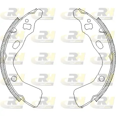 Bremsbacke Hinterachse ROADHOUSE 4382.00 Bild Bremsbacke Hinterachse ROADHOUSE 4382.00