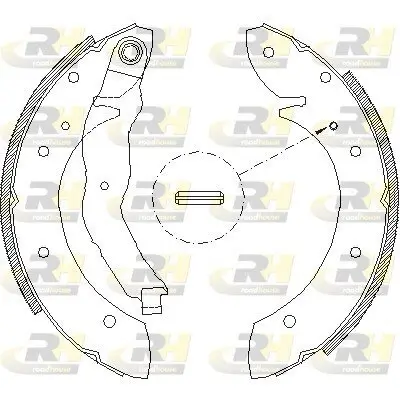 Bremsbacke Hinterachse ROADHOUSE 4396.01 Bild Bremsbacke Hinterachse ROADHOUSE 4396.01
