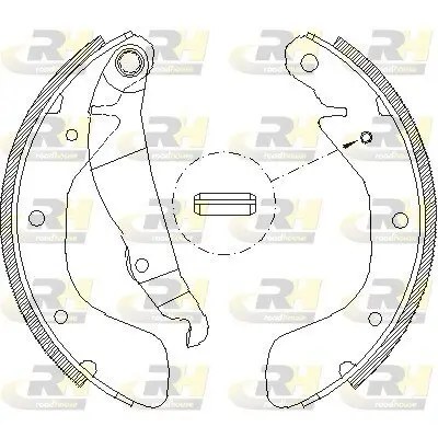 Bremsbacke Hinterachse ROADHOUSE 4398.00 Bild Bremsbacke Hinterachse ROADHOUSE 4398.00