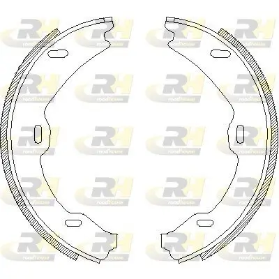 Bremsbacke, Feststellbremse Hinterachse ROADHOUSE 4706.01 Bild Bremsbacke, Feststellbremse Hinterachse ROADHOUSE 4706.01