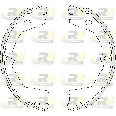Bremsbacke, Feststellbremse Hinterachse ROADHOUSE 4733.00