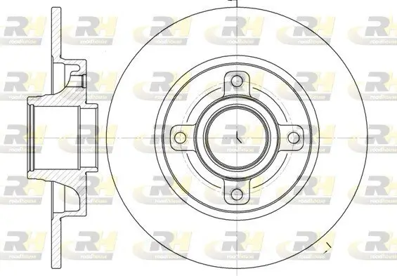 Bremsscheibe Hinterachse ROADHOUSE 61014.00