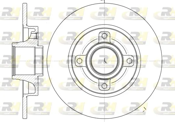 Bremsscheibe Hinterachse ROADHOUSE 61014.00