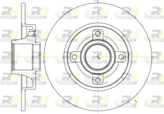 Bremsscheibe Hinterachse ROADHOUSE 61014.00 Bild Bremsscheibe Hinterachse ROADHOUSE 61014.00