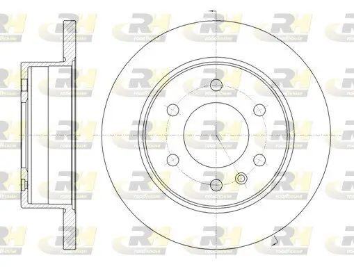 Bremsscheibe Hinterachse ROADHOUSE 61035.00 Bild Bremsscheibe Hinterachse ROADHOUSE 61035.00