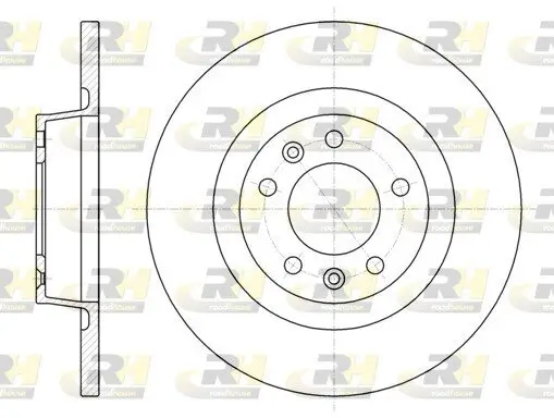 Bremsscheibe Hinterachse ROADHOUSE 61053.00 Bild Bremsscheibe Hinterachse ROADHOUSE 61053.00