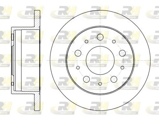 Bremsscheibe Hinterachse ROADHOUSE 61056.00 Bild Bremsscheibe Hinterachse ROADHOUSE 61056.00