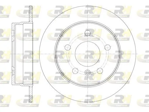 Bremsscheibe Hinterachse ROADHOUSE 61065.00