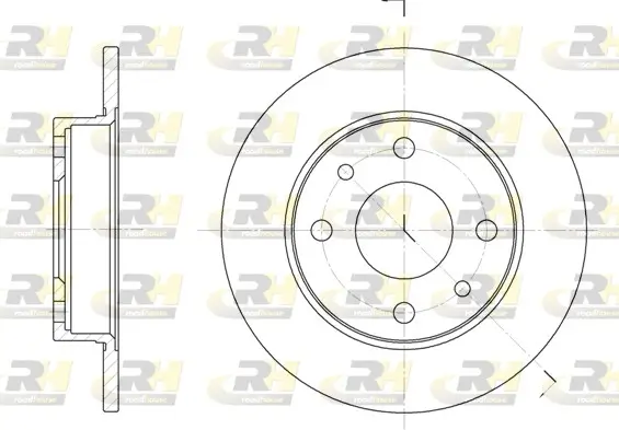Bremsscheibe Vorderachse ROADHOUSE 6110.00