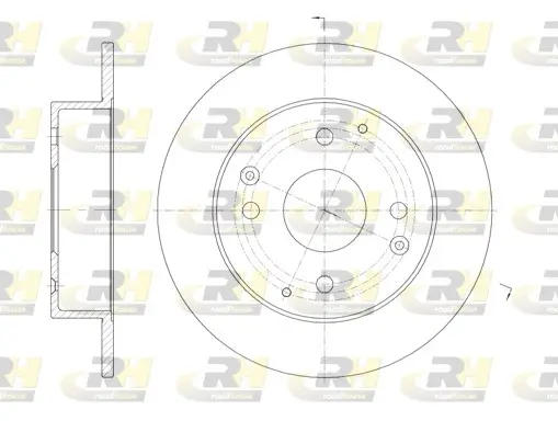 Bremsscheibe Hinterachse ROADHOUSE 61156.00