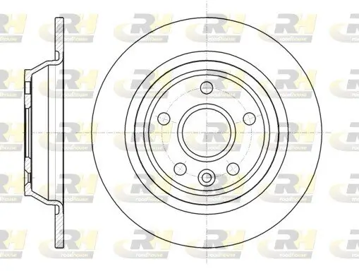 Bremsscheibe Hinterachse ROADHOUSE 61167.00 Bild Bremsscheibe Hinterachse ROADHOUSE 61167.00