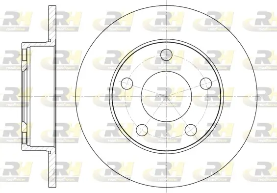 Bremsscheibe Hinterachse ROADHOUSE 6124.00
