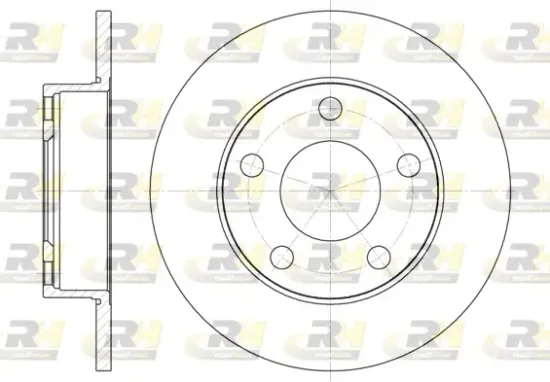 Bremsscheibe Hinterachse ROADHOUSE 6124.00 Bild Bremsscheibe Hinterachse ROADHOUSE 6124.00