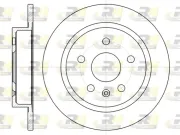 Bremsscheibe Hinterachse ROADHOUSE 61279.00