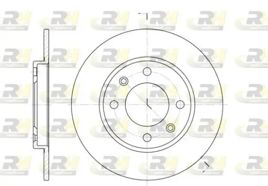Bremsscheibe Hinterachse ROADHOUSE 6128.00 Bild Bremsscheibe Hinterachse ROADHOUSE 6128.00