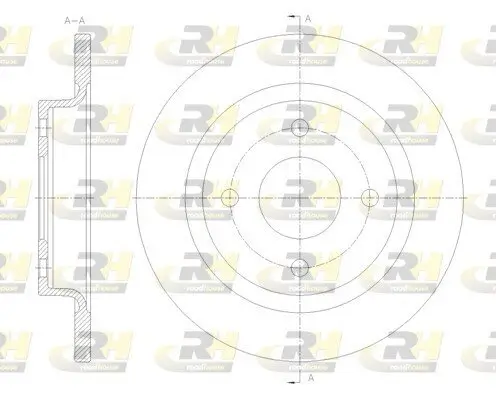 Bremsscheibe Hinterachse ROADHOUSE 61777.00 Bild Bremsscheibe Hinterachse ROADHOUSE 61777.00