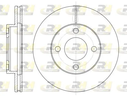 Bremsscheibe Vorderachse ROADHOUSE 6185.10 Bild Bremsscheibe Vorderachse ROADHOUSE 6185.10