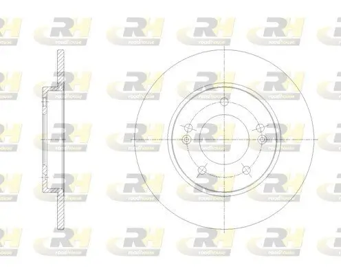 Bremsscheibe Hinterachse ROADHOUSE 62103.00 Bild Bremsscheibe Hinterachse ROADHOUSE 62103.00
