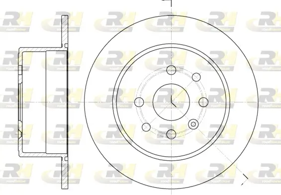 Bremsscheibe Hinterachse ROADHOUSE 6252.00