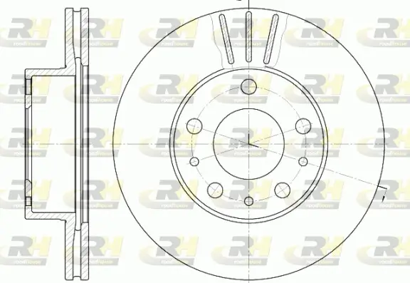 Bremsscheibe Vorderachse ROADHOUSE 6476.10